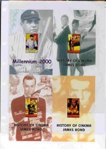 Turkmenistan 1999 History of the Cinema uncut imperforate...