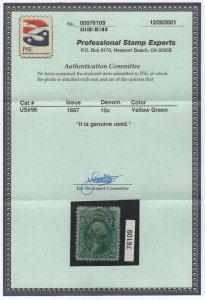 #96 Used Very Fine w/ PSE Cert., SCV $240 (GP2 10/9/19)