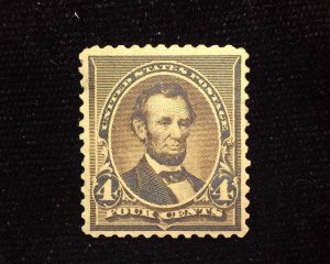 HS&C: Scott #222 Fresh Mint Vf/Xf H US Stamp