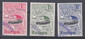 Guernsey Herm Europa 1963 set 3 - Fine Used