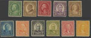 US 581-91 * mint og HR perf 10 set (2210 280)