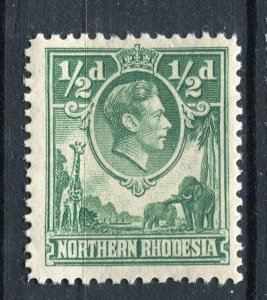 N.RHODESIA; 1938 early GVI pictorial issue Mint hinged Shade of 1/2d. value