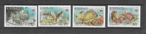 FISH - KIRIBATI #452-5   MNH