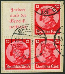 Germany 1933 Frederick Fridericus Michel W45 S102 Se-Tenant Zusammendruck 53278