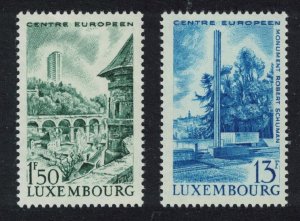 Luxembourg Railway Viaduct Schuman monument 2v 1966 MNH SG#788-789 MI#738-739