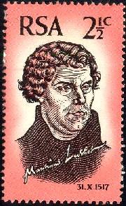 Martin Luther, South Africa stamp SC#343 Used