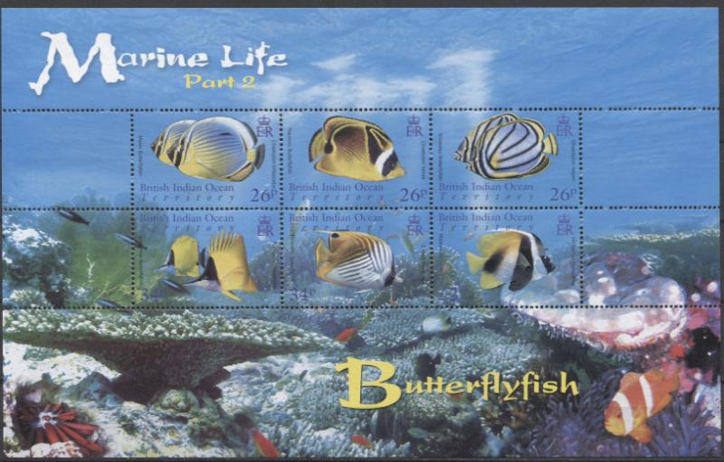 BIOT Fishes ( II ) 2006 Mi#412-417 MNH