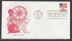 United States Scott 1625 Artmaster FDC - 1975 First Class Domestic Coil