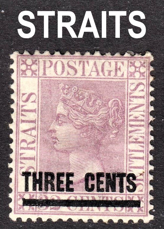 Malaya Straits Settlements Scott 73 pale magenta F to VF mint OG HHR.