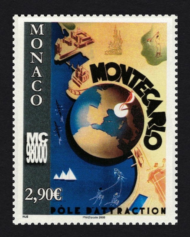 Monaco Poster by Louis Rue 2008 MNH SG#2831