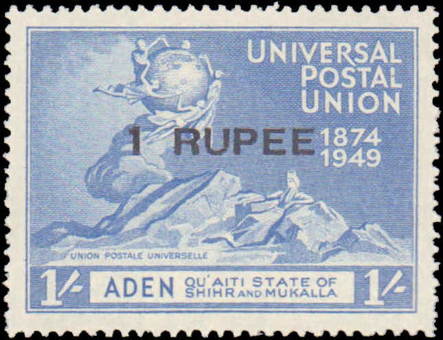 Aden - Quaiti State of Shihr and Mukalla #16-19, Complete Set(4), 1949, UPU, ...