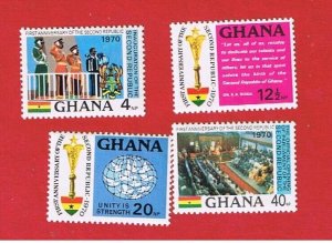 Ghana #398-401   MNH OG  2nd  republic    Free S/H