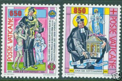 VATICAN Scott 908-9 MNH** 1992 St. Giuseppe set CV$2.40