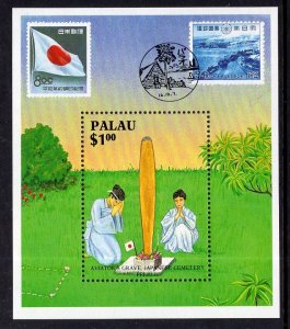 Palau 168 Stamp on Stamp Souvenir Sheet MNH VF