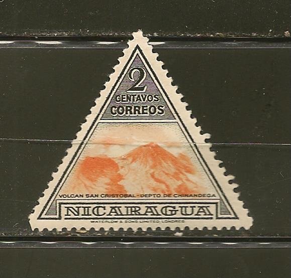 Nicaragua 706 Volcano Triangle Mint Hinged