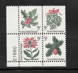 #1254-57 MNH Plate Block