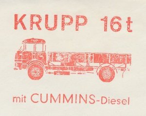 Meter cut Germany 1964 Truck - Krupp