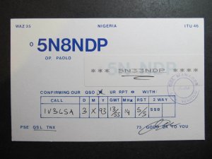 10322 Amateur Radio QSL Card NIGERIA