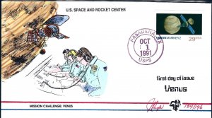 Pugh Designed/Painted Mission Venus FDC...147 of 193 created!