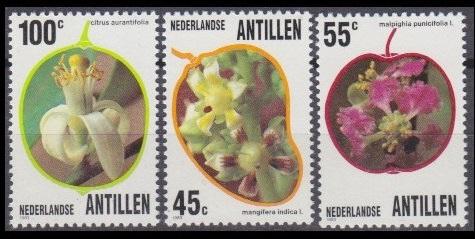 1983 Netherlands Antilles 497-499 Flowers 4,50 €