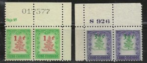 CUBA  SC #  498 - 9    MNH   PAIR