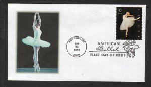 SC# 3237 - Ballet - First Day Cover