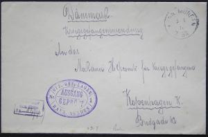 Germany WWI POW Cover - Gefangene Lager Hann Munden - Lt O. Waldowsky S1004