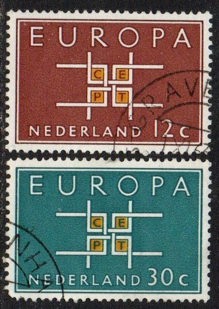 Netherlands Sc #416-417 Used