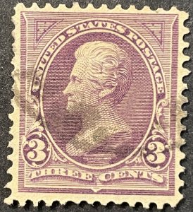 US #268 Used F/VF 3c Andrew Jackson 1895 [G21.9.3]