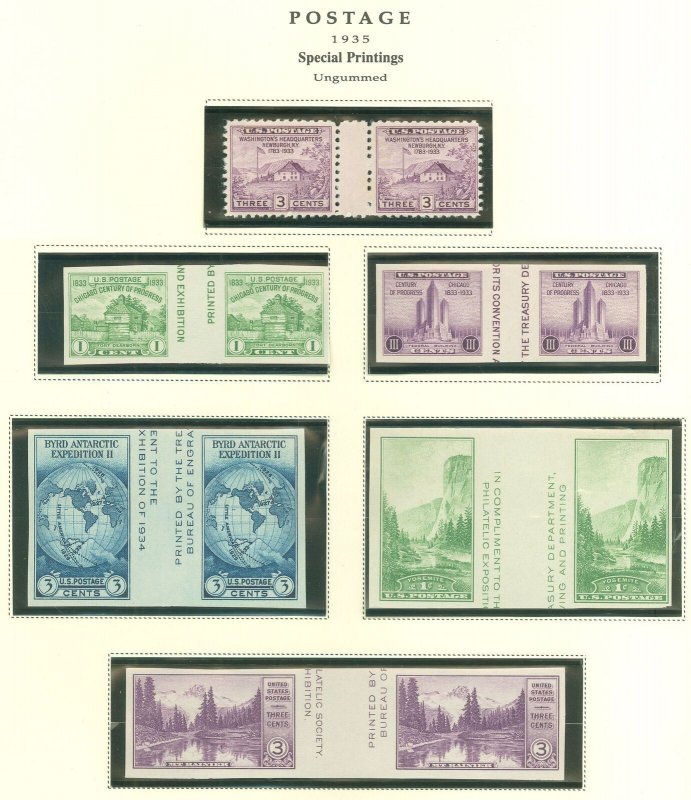 FARLEY SPECIAL PRNTNGS, #752//#770a GUTTER PAIRS! VERTICAL/HORIZ SCV $90.75 (SK)