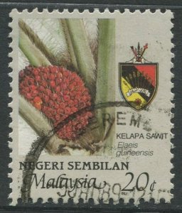 STAMP STATION PERTH Negri Sembilan #104 Agriculture Type & State Crest Used 1986