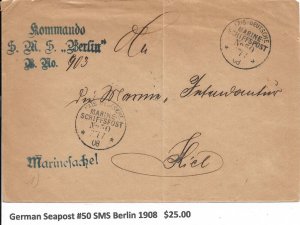 German Seapost #50, SMS Berlin 1908 (M6303)