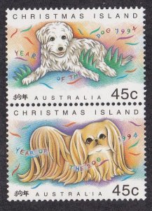 Christmas Island # 359a, New Year - Year of the Dog, NH, 1/2 Cat.