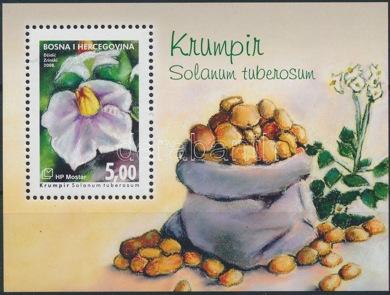 Bosnia Herzegovina Croatian post Mostar stamp Crops block 2008 MNH WS213879