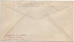 1933 USS Cachalot SS-170, Portsmouth NSY to Oak Park, IL (N17036)