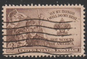 SC# 995 - (3c) - Boy Scouts - USED Single