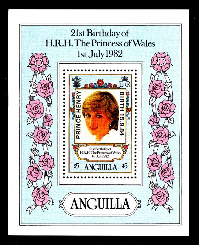 Anguilla 639Fh Princess Diana Souvenir Sheet MNH VF