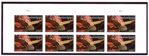 US  5190   Mississippi  - Top Forever Plate Block of 8 - MNH - 2017 - P1111