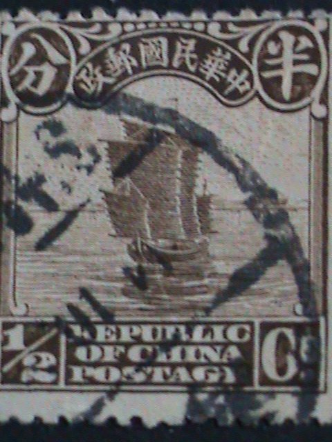 ​CHINA STAMP-1913 OVER 100 YEARS: CHINA JUNK RARE USED STAMP VERY FINE