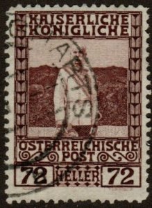 Austria 123 - Used - 60h Franz Josef (1908) (cv $0.60) (2)