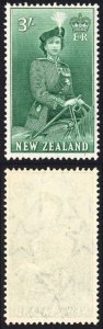 New Zealand SG734 3/- Green U/M Cat 15 pounds