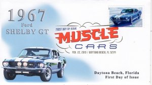 AO 4745-1, 2013, Muscle Cars, First Day Cover, Add-on Cachet, Digital Color Post