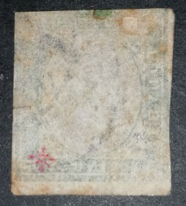 Sardinia 5c 1855 mark on back