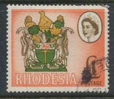 Rhodesia   SG 407  Used  Coat of Arms Litho Printing   see details 