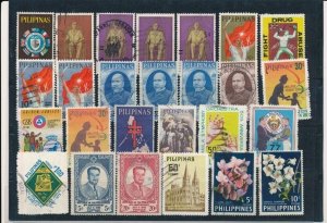 D387267 Philippines Nice selection of VFU Used stamps