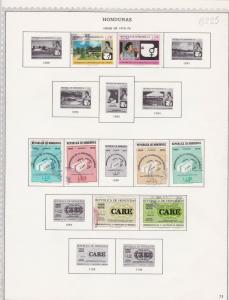 honduras issues of 1975/76 stamps sheet ref 17796