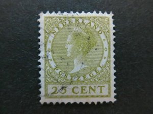 1924-26 A4P49F137 Netherlands Unwmk 25c Used-