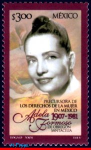 2235 MEXICO 2001 ADELA FORMOSO O.SANTCILIA, WOMAN'S RIGHTS ACTIVIST,MI# 2930 MNH