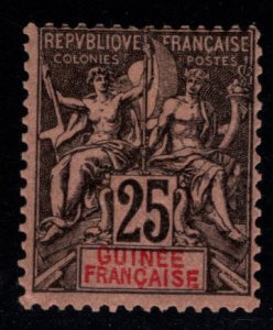 French Guinea Scott 10 MH* 1892 Perf 14x13.5