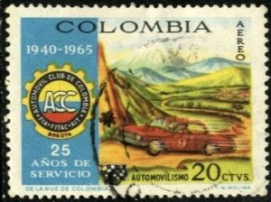COLOMBIA #C480, USED AIRMAIL - 1966 - COLOMBIA228